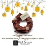 Kerstkrans desserttaart 8 pers
